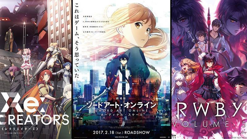 SAO líder en ventas de DVDs y Blu-rays. RWBY y Re:Creators entran en el top
