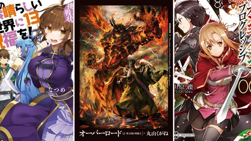 Overlord líder en ventas de novelas y otro top 10 para Sao